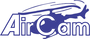 The original blue script AirCam logo